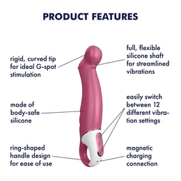 Satisfyer Petting Hippo - akkus, vízálló vibrátor (pink)