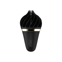 Satisfyer Sweet Treat - akkus, forgó csikló vibrátor (fekete)