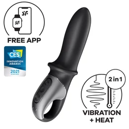 Satisfyer Hot Passion - okos melegítő anál vibrátor (fekete)