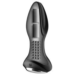 Satisfyer Rotator Plug 2 - gyöngyös anál vibrátor (fekete)