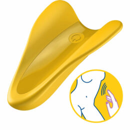 Satisfyer High Fly - akkus, vízálló csikló vibrátor (sárga)