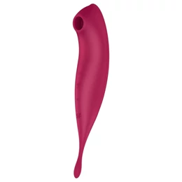 Satisfyer Twirling Pro - okos 2in1 csikló vibrátor (piros)