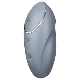 Satisfyer Tap &amp; Climax 1 - 2in1 csikló vibrátor (szürke)