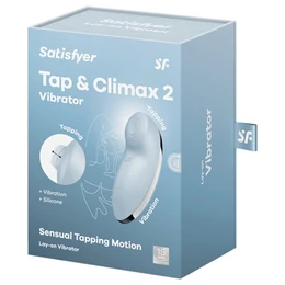 Satisfyer Tap &amp; Climax 2 - 2in1 csiklóizgató és vibrátor (kék)
