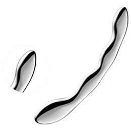 Satisfyer Cosmic Crest 2 - hullámos acéldildó (ezüst)