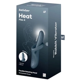 Satisfyer Heat Flex 4 - melegítő csiklókaros vibrátor (szürke)
