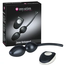 Mystim Jane Untamed - vibrációs gésagolyó duó (fekete)