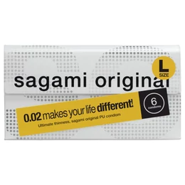 Sagami Original 0.02 L - óvszer - 58mm (6db)
