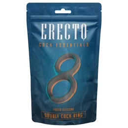 Erecto - dupla péniszgyűrű (fekete)