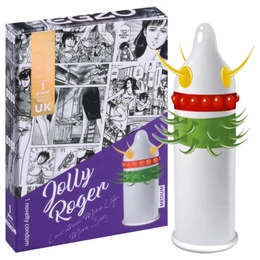 Egzo Jolly Roger - tüskés, pontozott óvszer (1db)