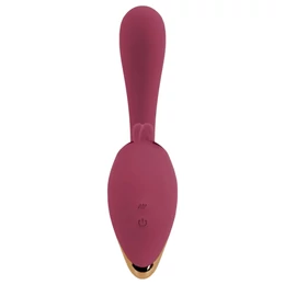 Javida - nyelves 2in1 vibrátor (piros)