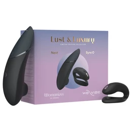 Womanizer Lust&Luxury - csikló- és párvibrátor szett (fekete)