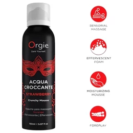 Orgie Acqua Croccante - masszázs hab - eper (150ml)