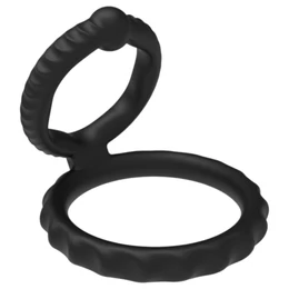 Men&#039;s Play - pénisz- és heregyűrű (fekete)