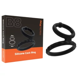 Men&#039;s Play - pénisz- és heregyűrű (fekete)