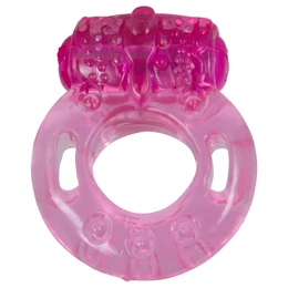 Vibrációs egyszeri péniszgyűrű (pink)