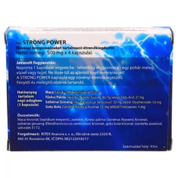 Strong Power Plus - étrend kiegészítő kapszula férfiaknak (4db)