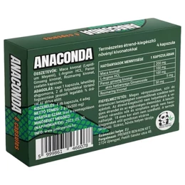 Anaconda - természetes étrend kiegészítő férfiaknak (4db)