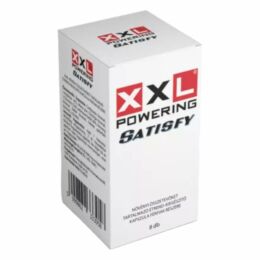 XXL powering Satisfy - erős, étrend-kiegészítő kapszula férfiaknak (8 db)