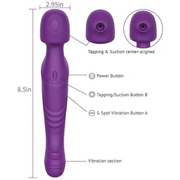 Tracy&#039;s Dog Wand - pulzáló masszírozó vibrátor (lila)