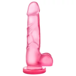 B Yours Sweet N Hard 4 - herés dildó - 18cm (pink)
