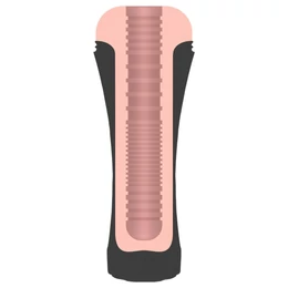 JamyJob - élethű műpunci tokban (fekete-natúr)