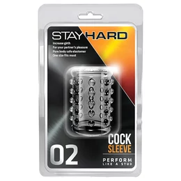 Stay Hard - pöttyös péniszmandzsetta (áttetsző)