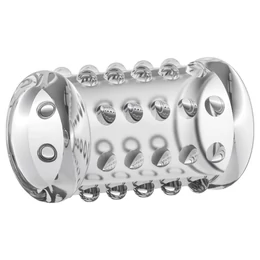 Stay Hard - pöttyös péniszmandzsetta (átlátszó)