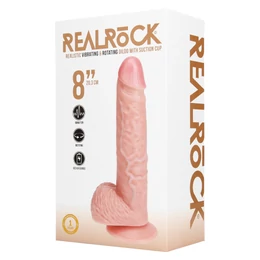 RealRock - forgó vibrátor - natúr (20,5cm)