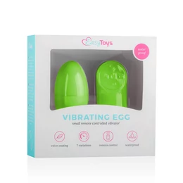 Easytoys - 7 ritmusú rádiós vibrációs tojás (zöld)