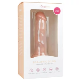 Easytoys - tapadókorongos élethű dildó (15,5cm) - natúr