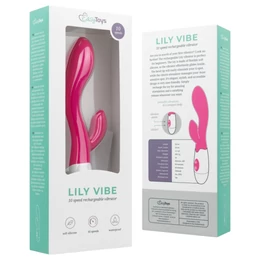 Easytoys Lily 2.0 - akkus, csiklókaros vibrátor (pink)
