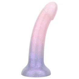 EasyToys Mermaid - csillámos dildó - 15 cm (pink)