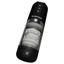 Dreamtoys Blowtech - rezgő, fel-le mozgó maszturbátor (fekete)