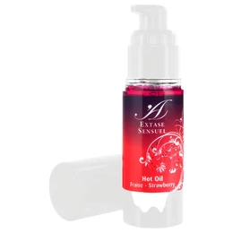Extase Sensuel - melegítő masszázsolaj - eper (30ml)