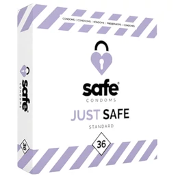 SAFE Just Safe - standard óvszer - vanília (36db)