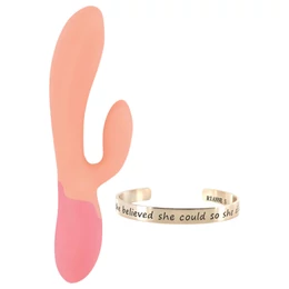 Rianne Essential Xena - akkus, melegítő vibrátor (barack-korall)