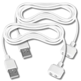 Satisfyer - mágneses USB töltőkábel - 2db (fehér)