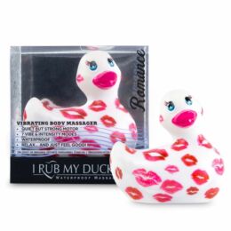 My Duckie Romance 2.0 - csókos kacsa vízálló csiklóvibrátor (fehér-pink)