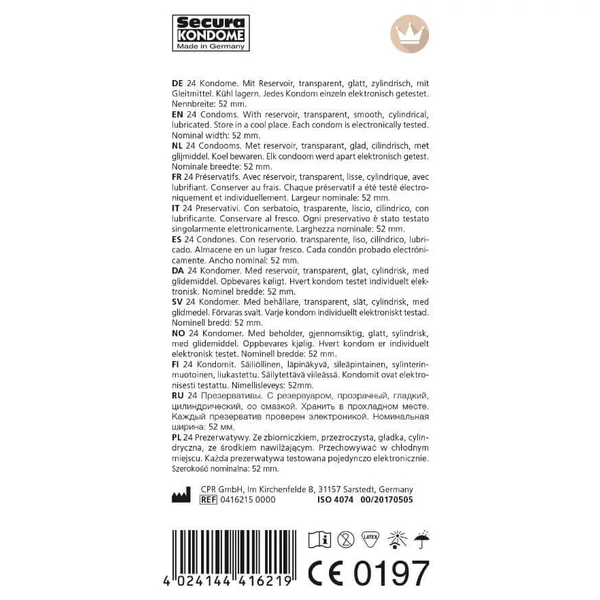 Secura Original - áttetsző óvszerek (24db)