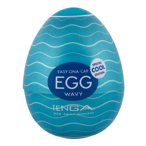 TENGA Egg Wavy II Cool - maszturbációs tojás (1db)