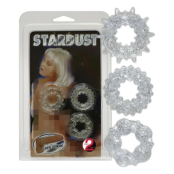 You2Toys - Csillogó péniszgyűrű (3db)
