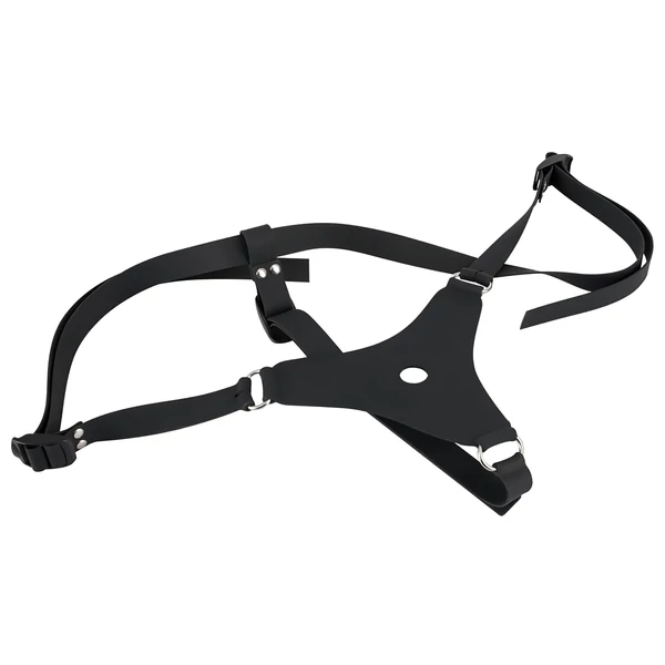 You2Toys - Silicone Strap-On - felcsatolható dildó (fekete)