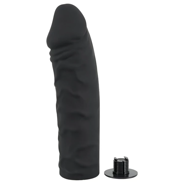 You2Toys - Silicone Strap-On - felcsatolható dildó (fekete)