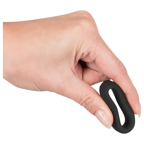 Black Velvets - vastagfalú péniszgyűrű (2,6cm) - fekete