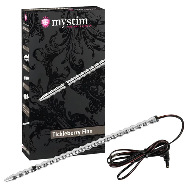 mystim Tickleberry Finn - gömbös elektro húgycső dildó