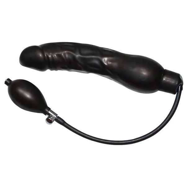 You2Toys - latex pumpálható análtágító - fekete (nagy)
