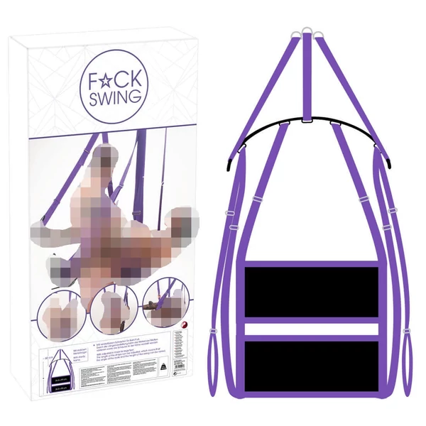You2Toys - Fuck Swing - szexhinta ülőkével (lila-fekete)