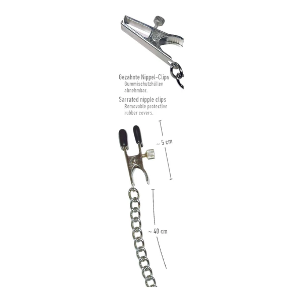 Láncos, állítható csipesz