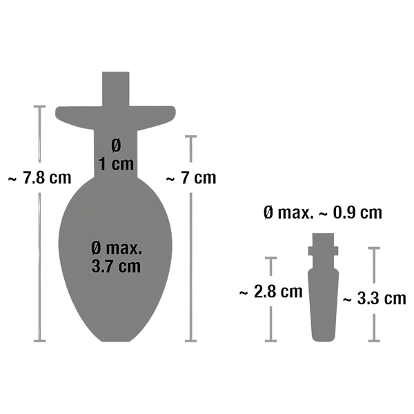 Piss to Ass Plug - üreges anál plug húgycső tágítóval
